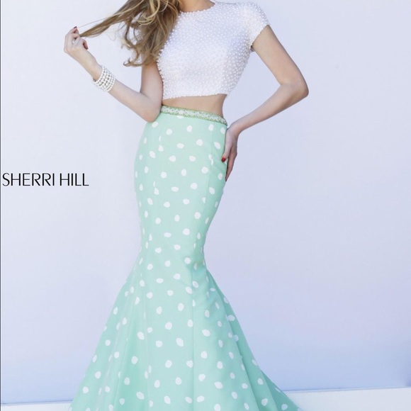 SHERRI HILL TWO PIECE GOWN