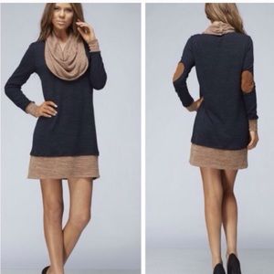 Cowl neck navy dress size Large