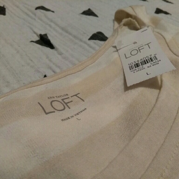 Ann Taylor Loft Lightweight 3/4 sleeve shirt NWT