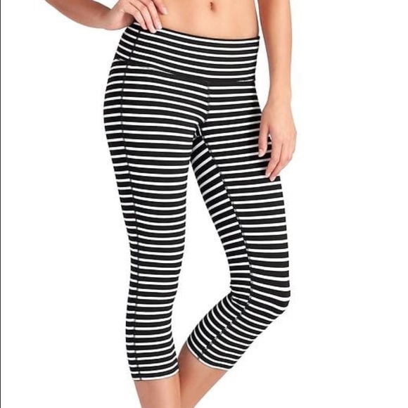 Athleta Stripes Chaturanga Capris