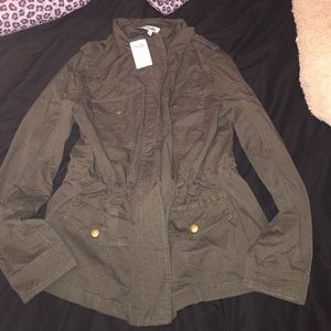 dark olive green utility jacket