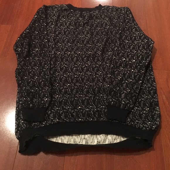 Black Lace Sweater