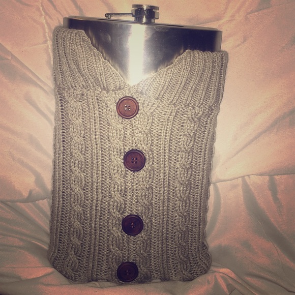 64oz stainless steal flask with sweater