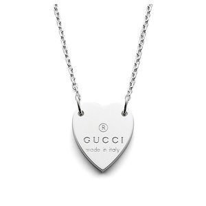 GUCCI - STERLING SILVER HEART NECKLACE