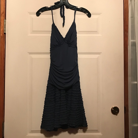 BCBG slate blue dress size XS NWOT