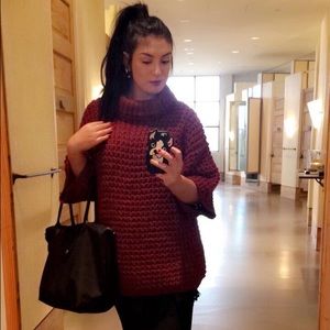 Anthropologie TRACY REESE red sweater