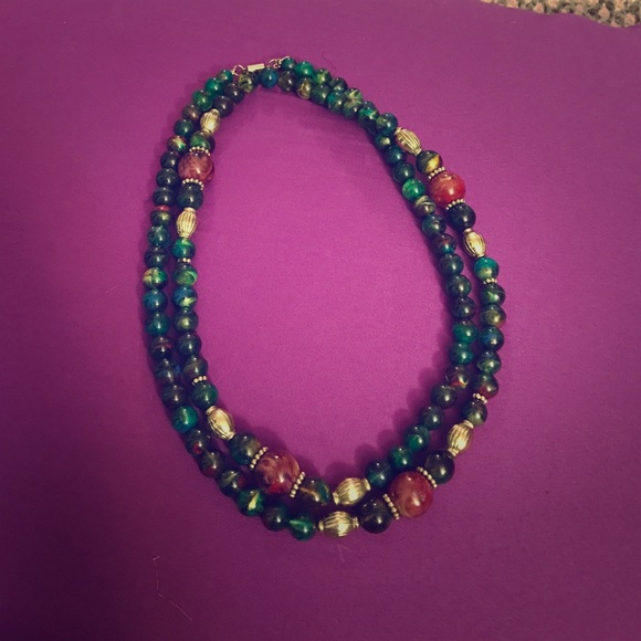 Multicolored beaded necklace