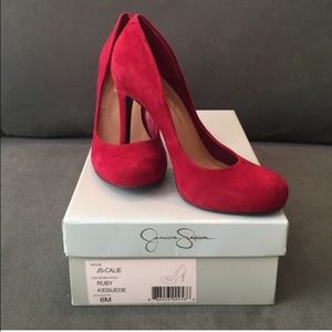 Jessica Simpson Red Suede heels