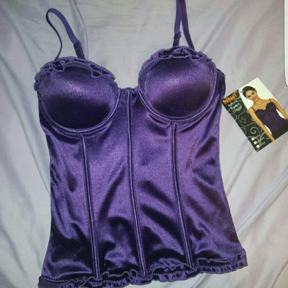 Purple costume corset