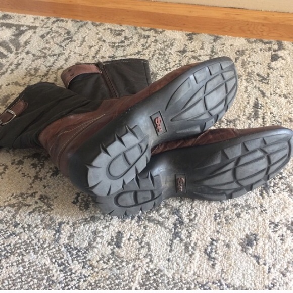 *SOLD* Leather and Nylon Anthro Boots - Picture 3 of 3