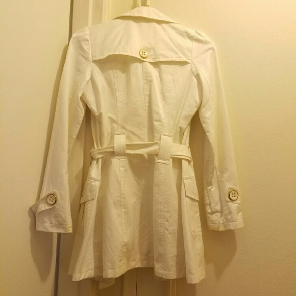 White Trench Coat - Picture 3 of 4