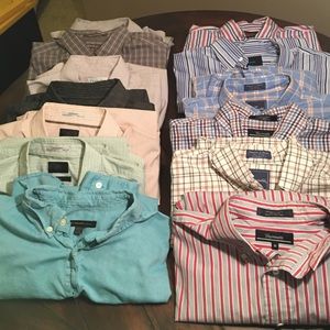 Men's LOT of designer dress shirts.
