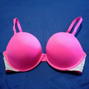 Neon pink Victoria secret bra