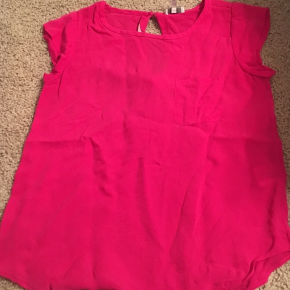 Joie hot pink blouse