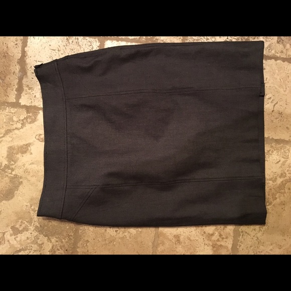 Gray Pencil Skirt