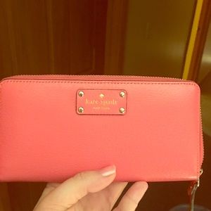 Salmon Kate Spade wallet