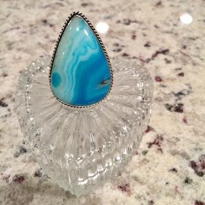 Botswana agate ring