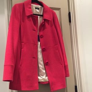 J. Crew pink pea coat