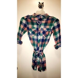 Women's flannel with belt