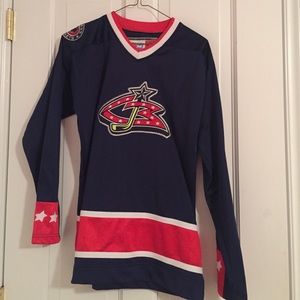 Women's small original Blue Jackets jersey