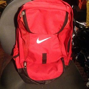 Red Nike Swoosh Backpack