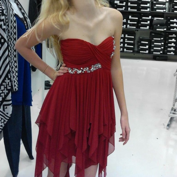 Red homecoming dress