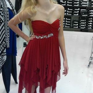 Red homecoming dress