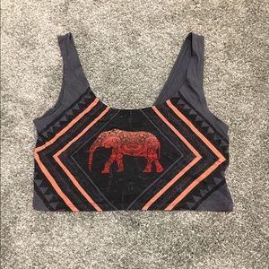 Urban outfitter boho crop top
