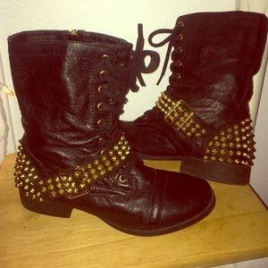 Steve Madden Studded Combat Boots