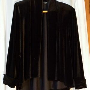 Velvet swing jacket