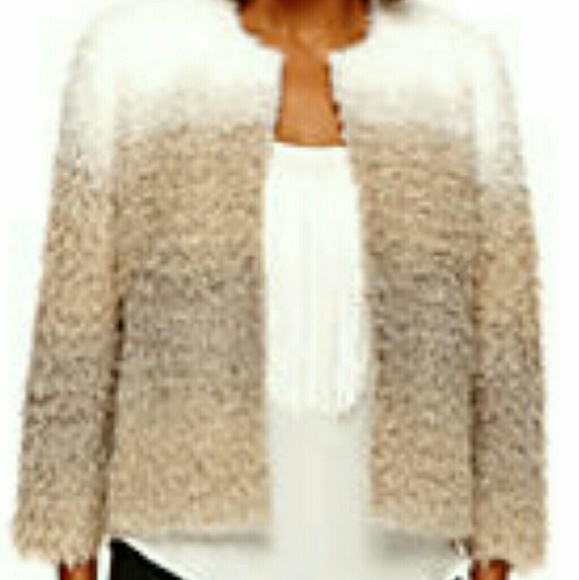 Cropped Ombre' Faux Fur Jacket - Picture 1 of 4