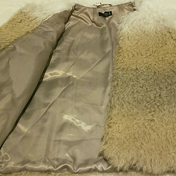 Cropped Ombre' Faux Fur Jacket - Picture 3 of 4