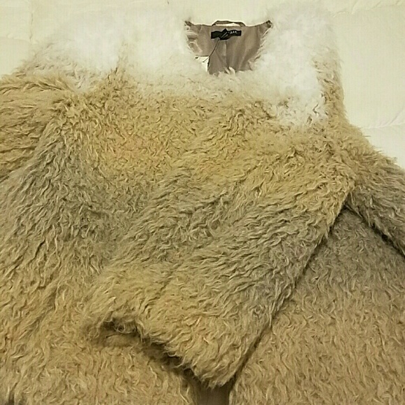 Cropped Ombre' Faux Fur Jacket - Picture 4 of 4