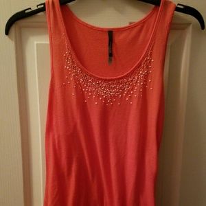 Coral Charlotte Russe tank top, great condition
