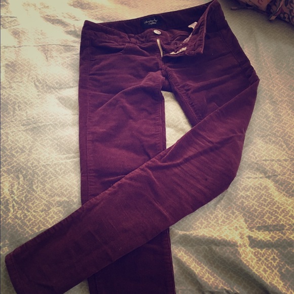 American Eagle corduroy stretch skinny jeans