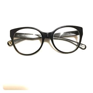 Dolce and Gabbana black and gold glasses