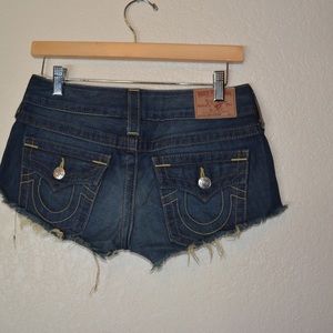 SOLD True Religion cut off shorts