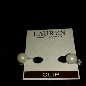 Ralph Lauren pearl earrings