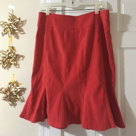 Red-orange pencil skirt - Picture 3 of 3