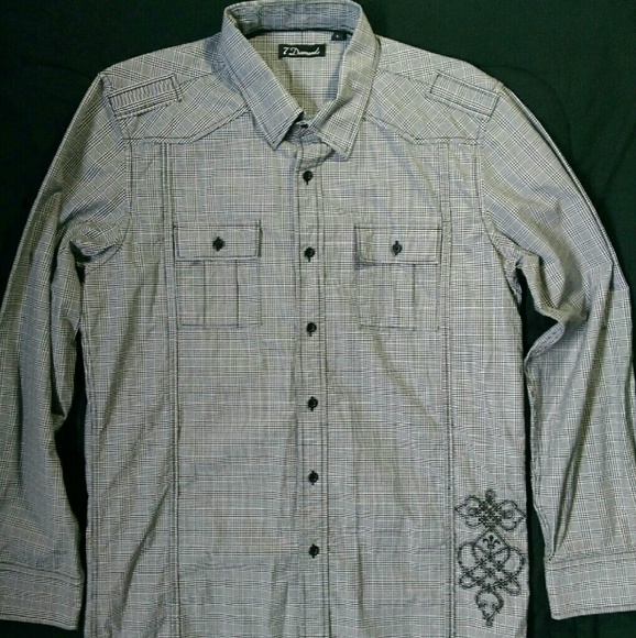 7 Diamonds Button Down Shirt - Picture 1 of 3