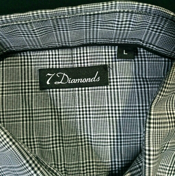7 Diamonds Button Down Shirt - Picture 2 of 3