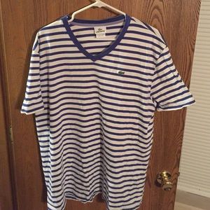 Lacoste short sleeve vneck shirt