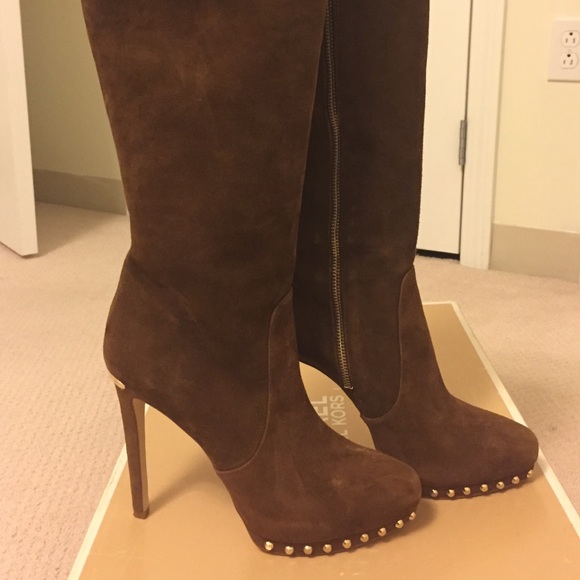 Michael Michael Kors Studded Suede Boots