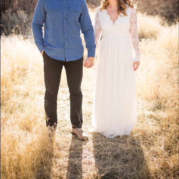 Lulus white maxi dress