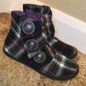 Blowfish Plaid Ankle Boots