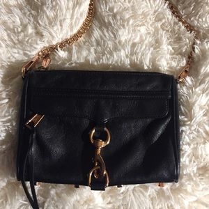 Rebecca Minkoff *ROSEGOLD* mini MAC black