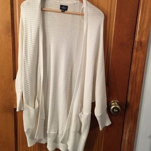 White cardigan