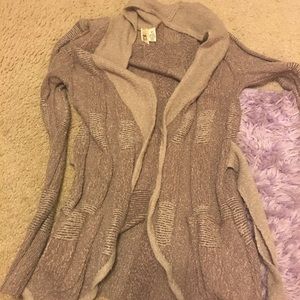 BKE warm brown winter sweater cardigan