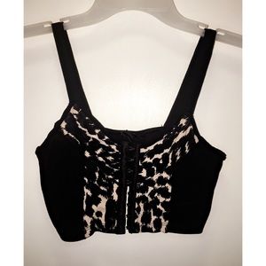 Leopard print crop top