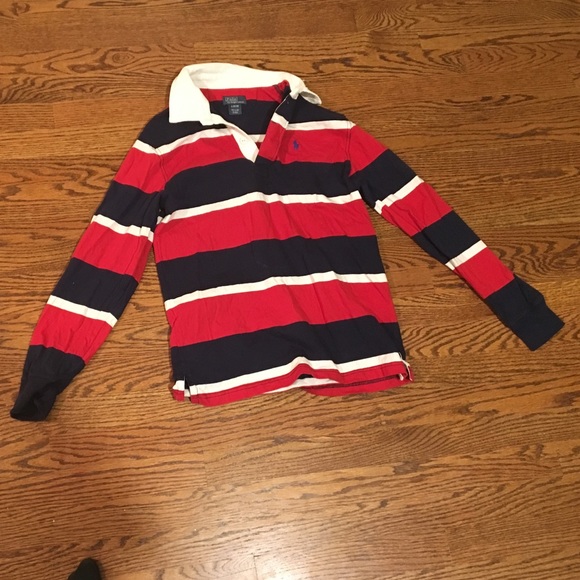 Red white and blue polo sweater - Picture 1 of 3